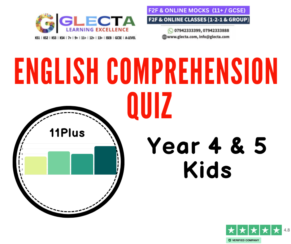 English Comprehension Questions Quiz
