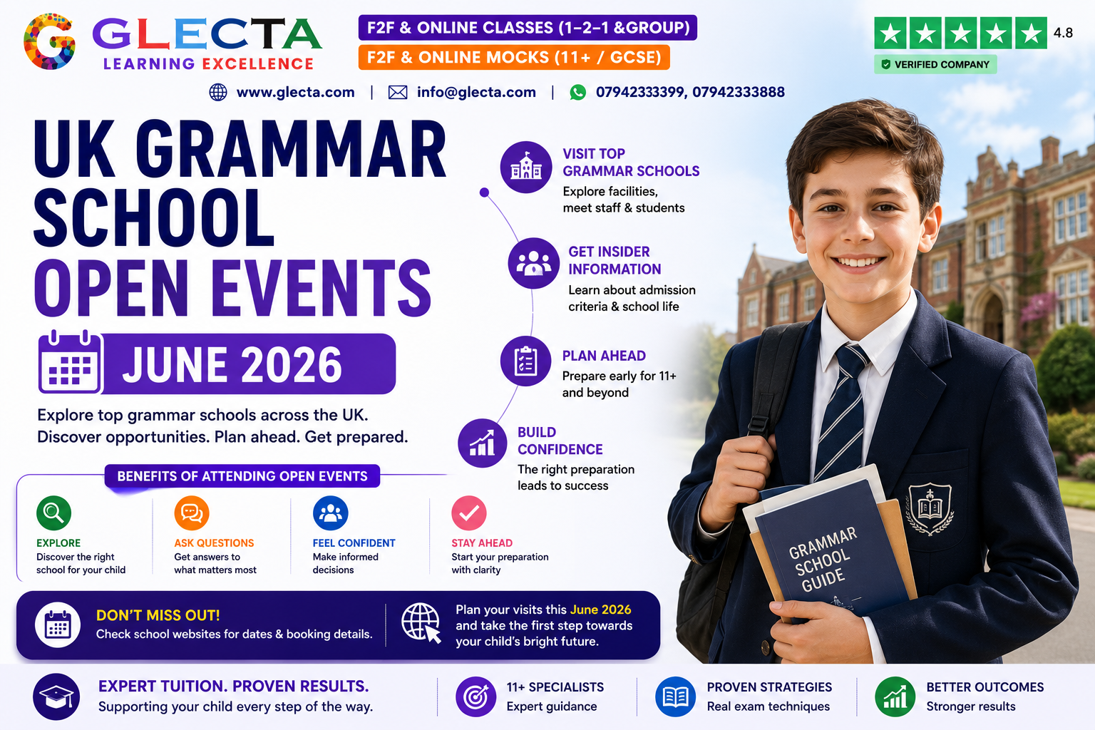 UK Grammar School Open Events — June 2026 Complete Guide
